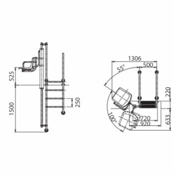 ASTALPOOL hydraulische Hebebühne (Sitzlift)