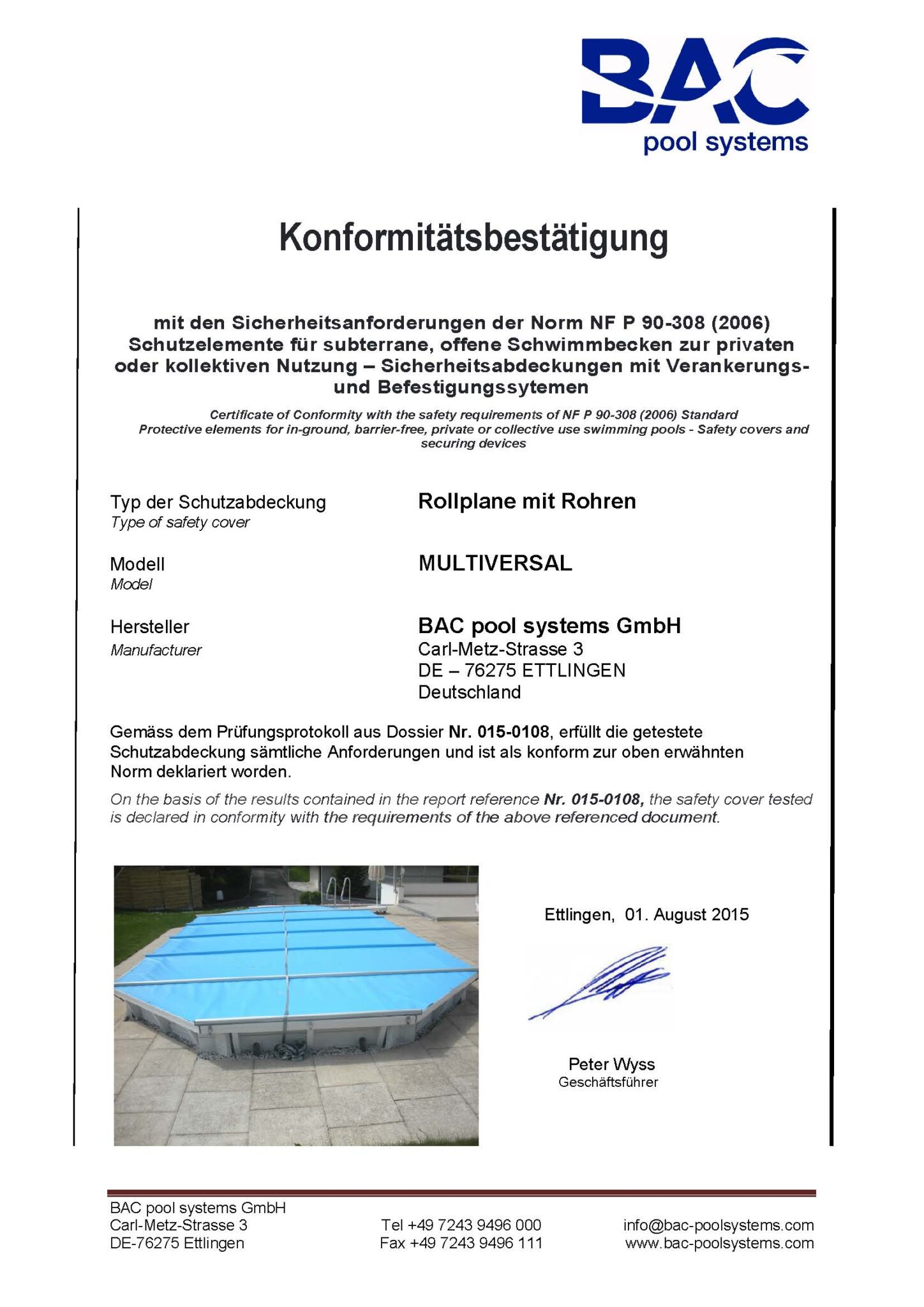 BAC POOLSYSTEM Rollschutzabdeckung MULTIVERSAL – Bild 14