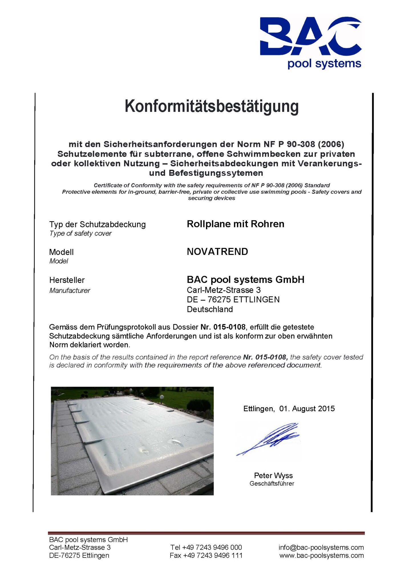 BAC POOLSYSTEM Rollschutzabdeckung NOVATREND – Bild 11