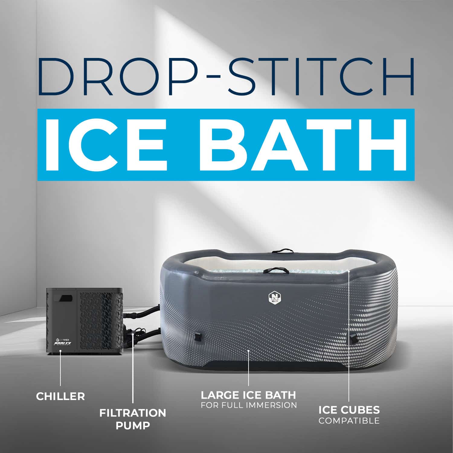 NETSPA Eisbad JÄRVI mit Kit Chiller 3 – 40 °C – Bild 19