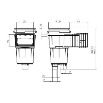 ASTRALPOOL Skimmer STANDARD 17.5 L – Bild 21
