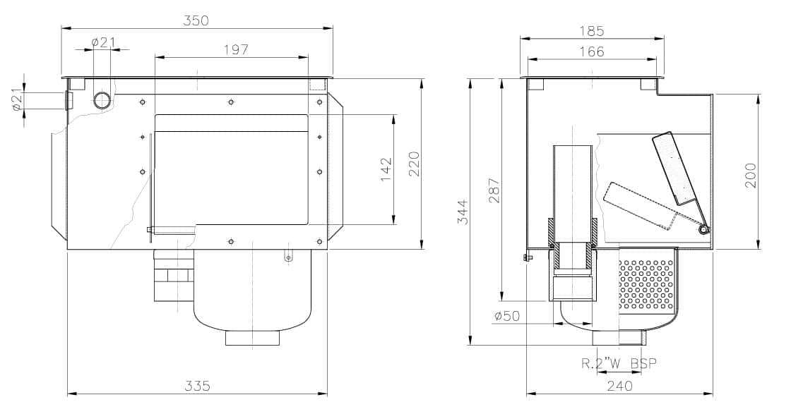 ASTRALPOOL Edelstahlskimmer A-100 – Bild 3