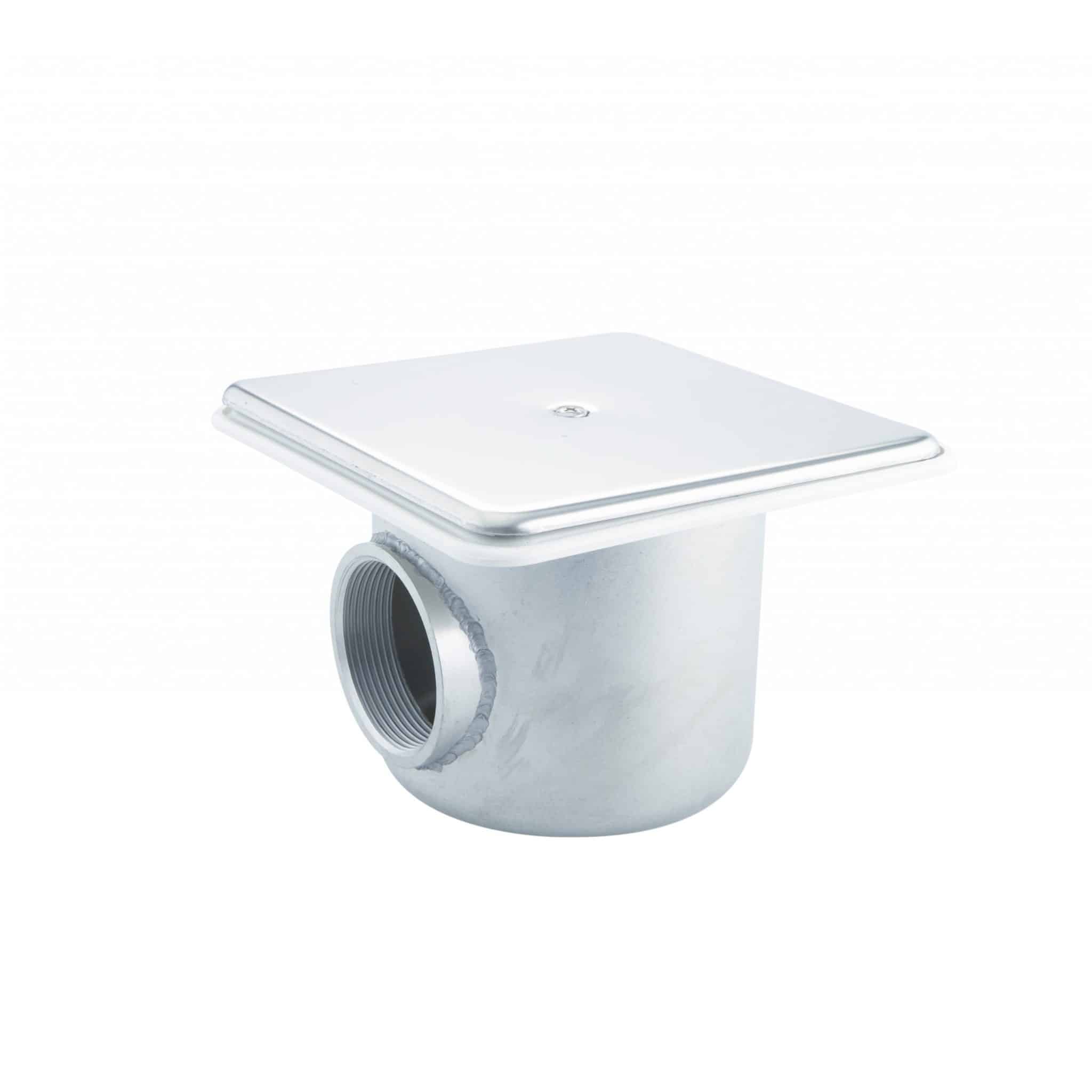 ASTRALPOOL Bodenablauf STYLE SQUARE 2" Edelstahl – Bild 3