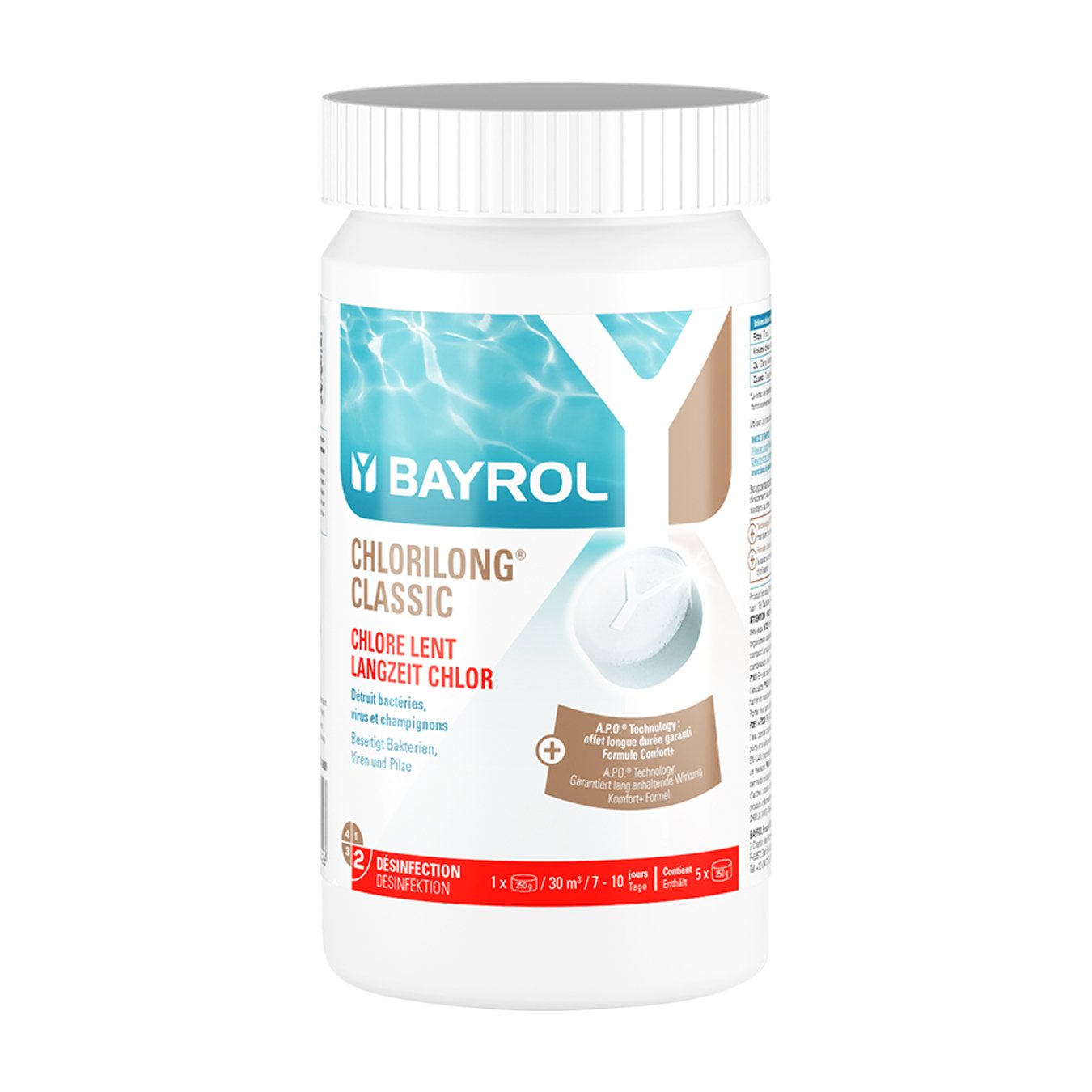 Bayrol Chlorilong CLASSIC 1,25 kg Chlortabletten 250 g UN 3077
