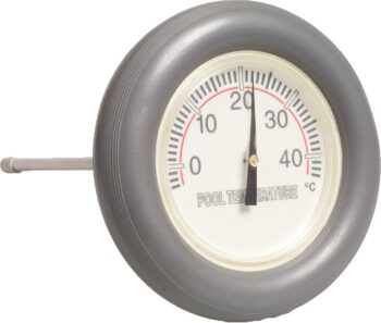 Maitec Schwimm-Thermometer rund Schwimmring grau Ø185mm