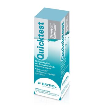 Bayrol Quicktest pH/Bayrosoft flüssig Teststreifen zur Messung von pH-Wert und Bayrosoft