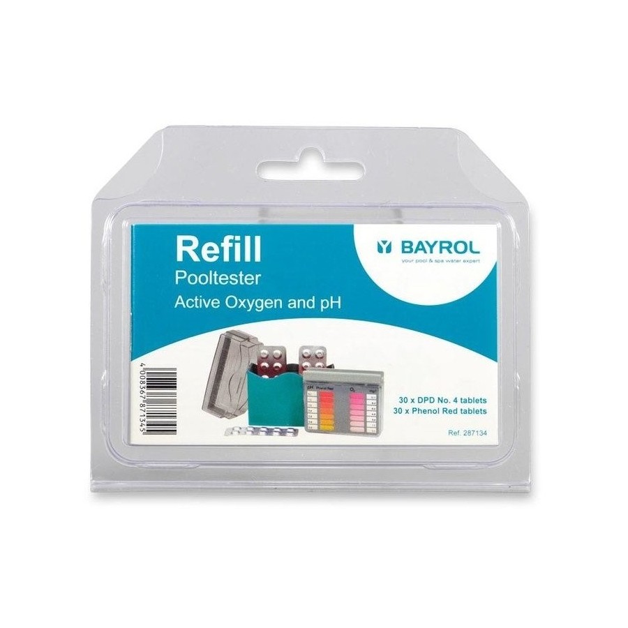 Bayrol Nachfüllsatz zu Bayroklar-Tester pH/O2 Tabletten-Nachfüllpackung