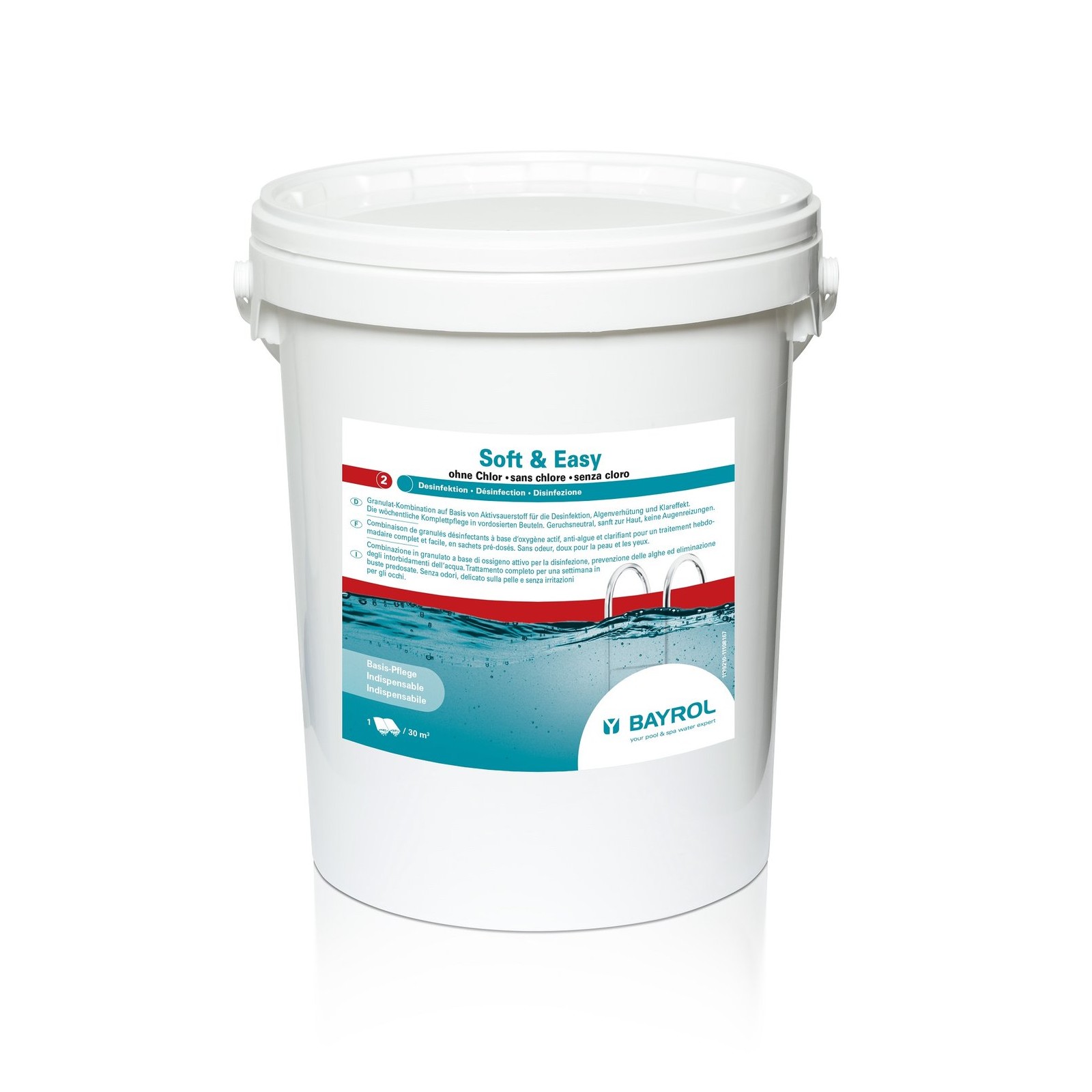 Bayrol Soft & Easy 30m3 16,8 kg, 40 Doppelbeutel Granulat-Kombination auf Basis von Aktivsauerstoff UN 3077 und UN 3260