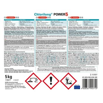 Bayrol Chlorilong POWER5 5 kg 5 Funktionen-Chlortabletten 250 g UN 3077
