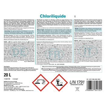 Bayrol Chloriliquide 20 l / 25 kg Flüssigchlor UN 1791