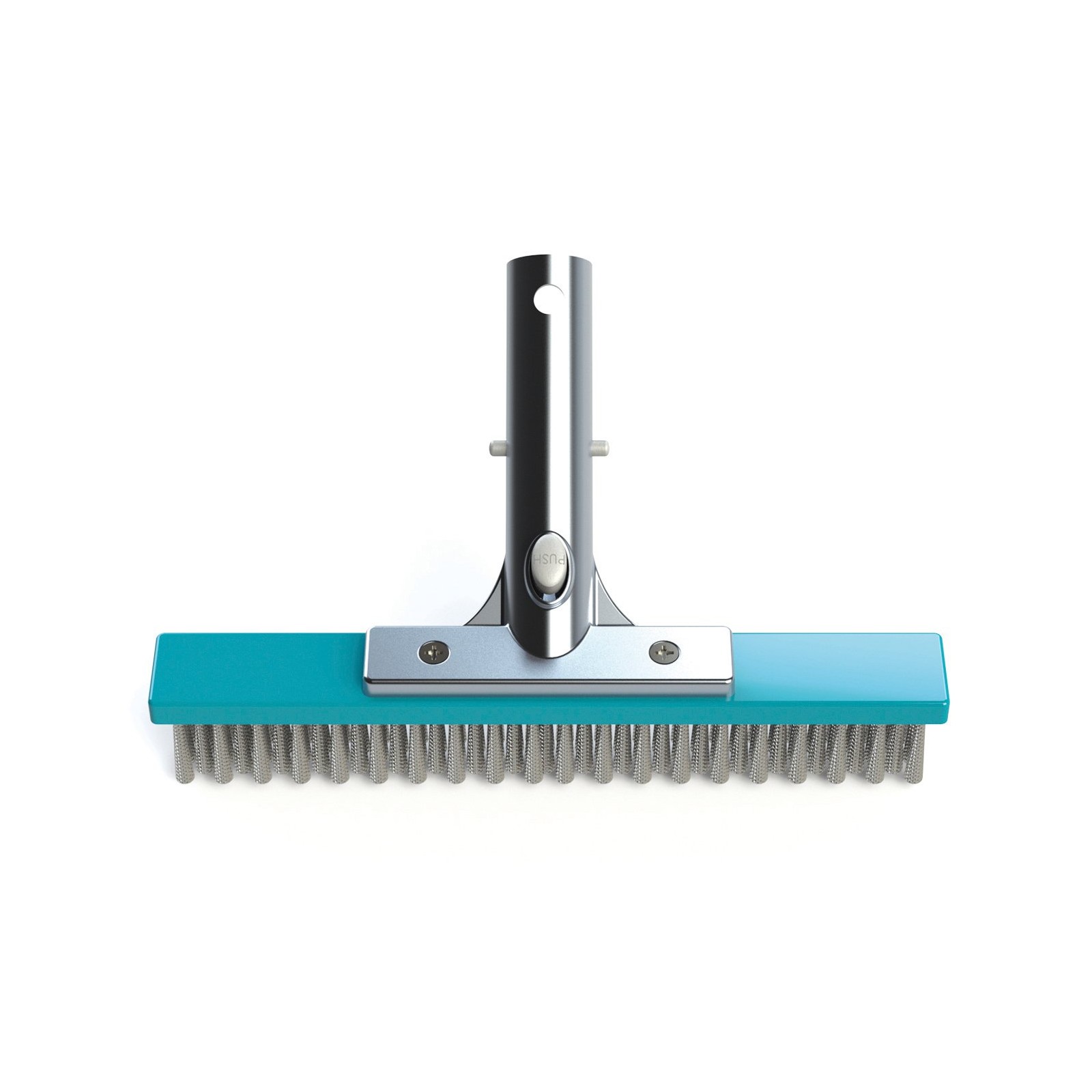 BAYROL Reinigungsbürste 25cm mit Edelstahlborsten und mit Verbindungsstück aus Aluminium