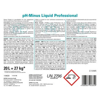 Bayrol pH-Minus flüssig Professional 20 l / 27 kg UN 2796