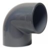 PROFEC PVC-U Winkel 90°, Klebemuffe x Klebemuffe