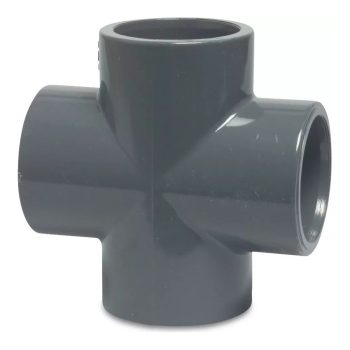 PROFEC PVC-U Kreuzstück, Klebemuffe