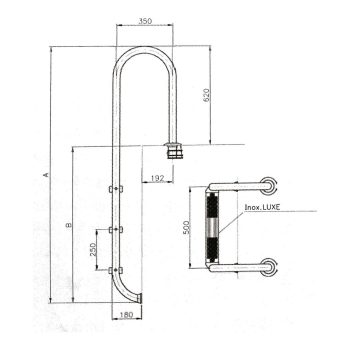 ASTRALPOOL Einbauleiter WALL mit DELUXE STUFEN