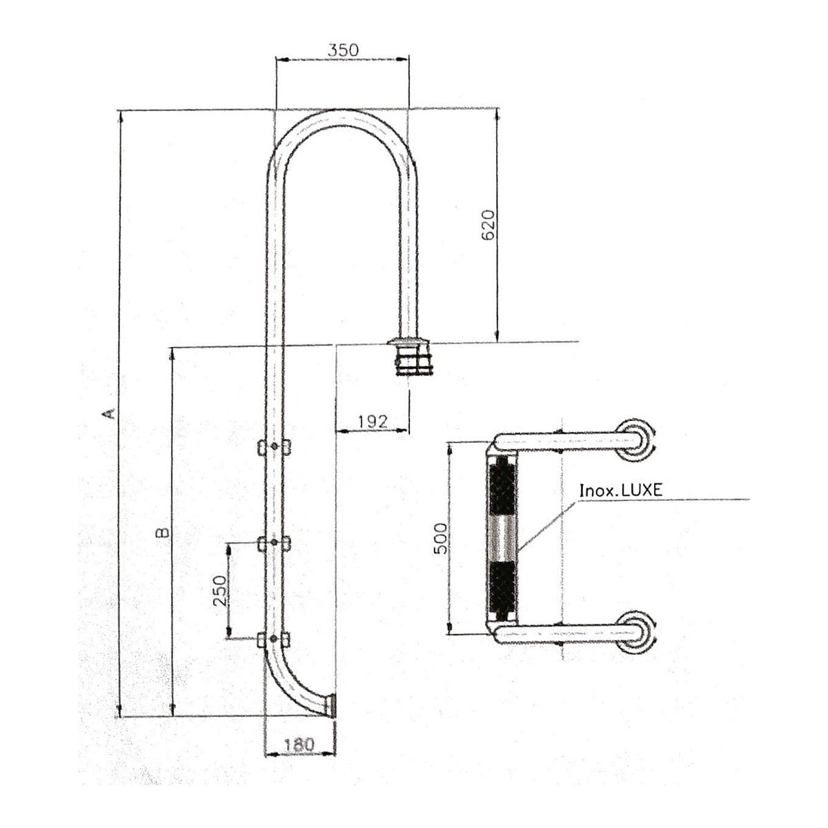 ASTRALPOOL Einbauleiter WALL mit DELUXE STUFEN