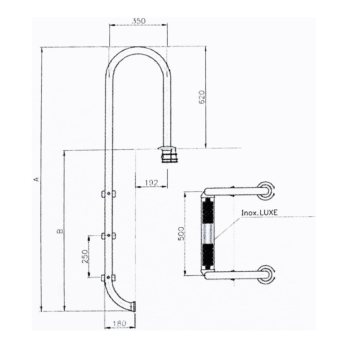 ASTRALPOOL Einbauleiter WALL mit DELUXE STUFEN
