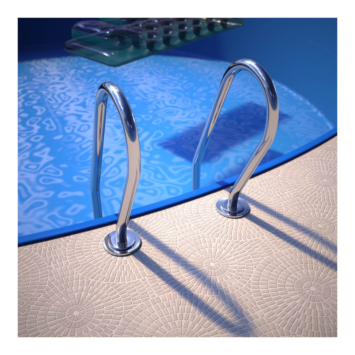 ASTRALPOOL Einbauleiter MIXED mit DELUXE STUFEN