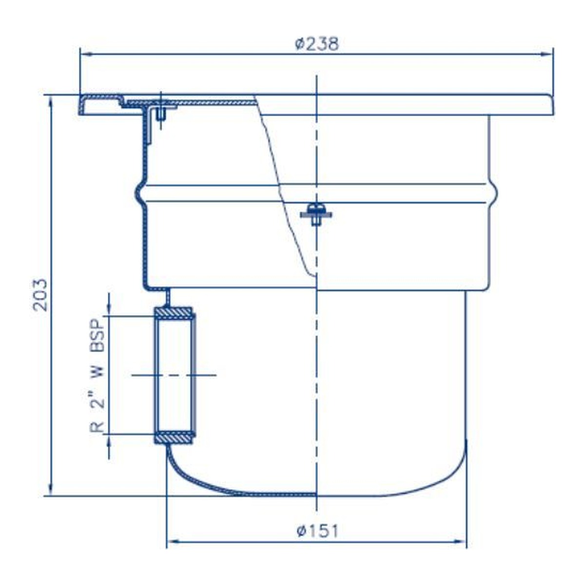 ASTRALPOOL Bodenablauf STYLE Ø 230 rund