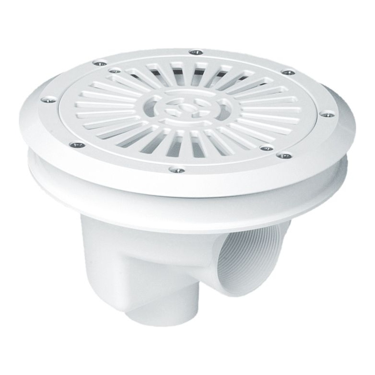 ASTRALPOOL Bodenablauf EASY rund + Gitter ABS