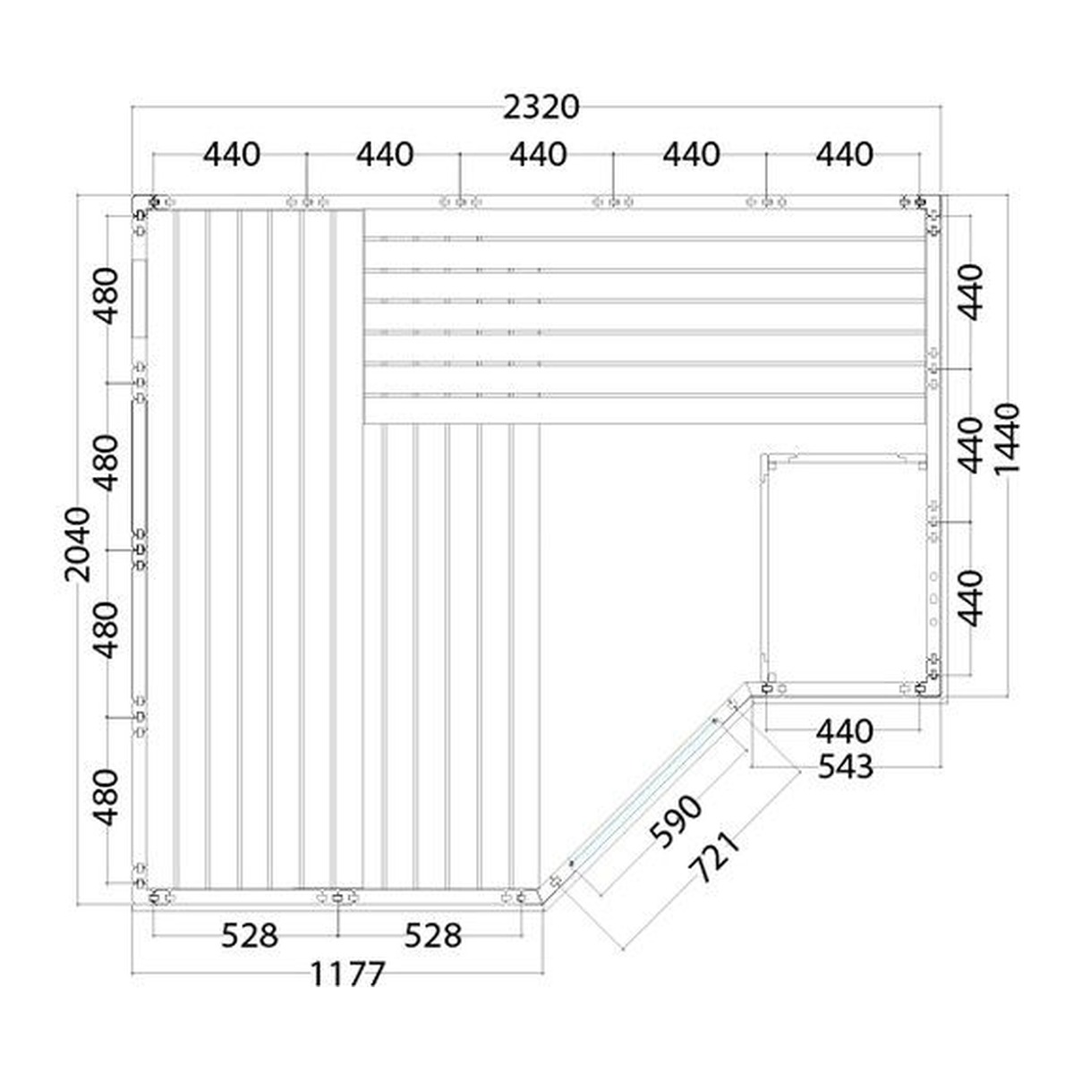 SENTIOTEC SET Sauna Polaris Large