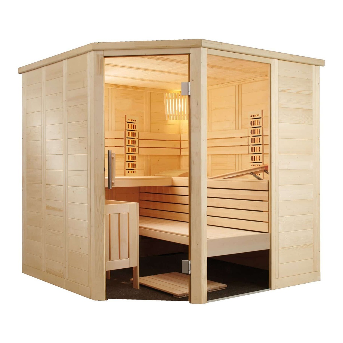 SENTIOTEC SET Sauna Alaska Corner Infra+