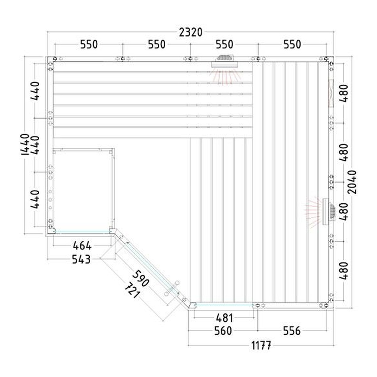 SENTIOTEC SET Sauna Arktis Infra+