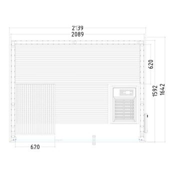 SENTIOTEC SET Sauna Panorama Small