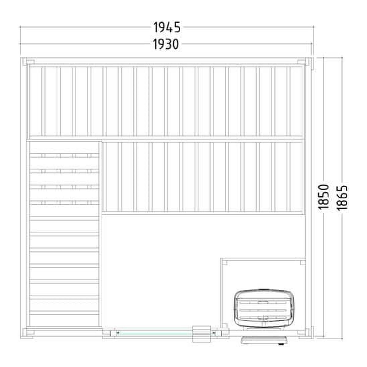 SENTIOTEC SET Sauna Basic Large