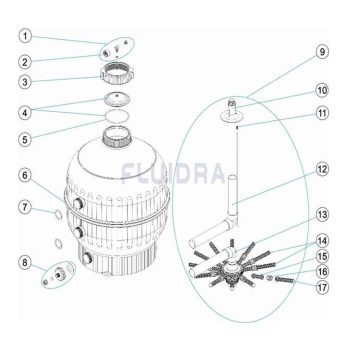 ASTRALPOOL Ersatzteile für Sandfilter CANTABRIC 15784