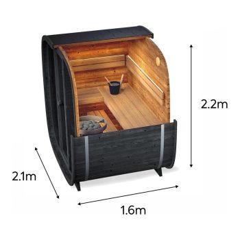 POOLEX Aussensauna ONYXIA Cube