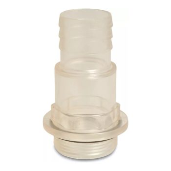 BEVO Schauglas transparent, Aussengewinde x Schlauchtülle
