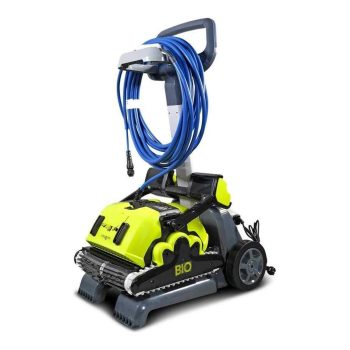 DOLPHIN Poolroboter BIO SUCTION mit Caddy, PVC-Bürsten grau inkl. Fernsteuerung