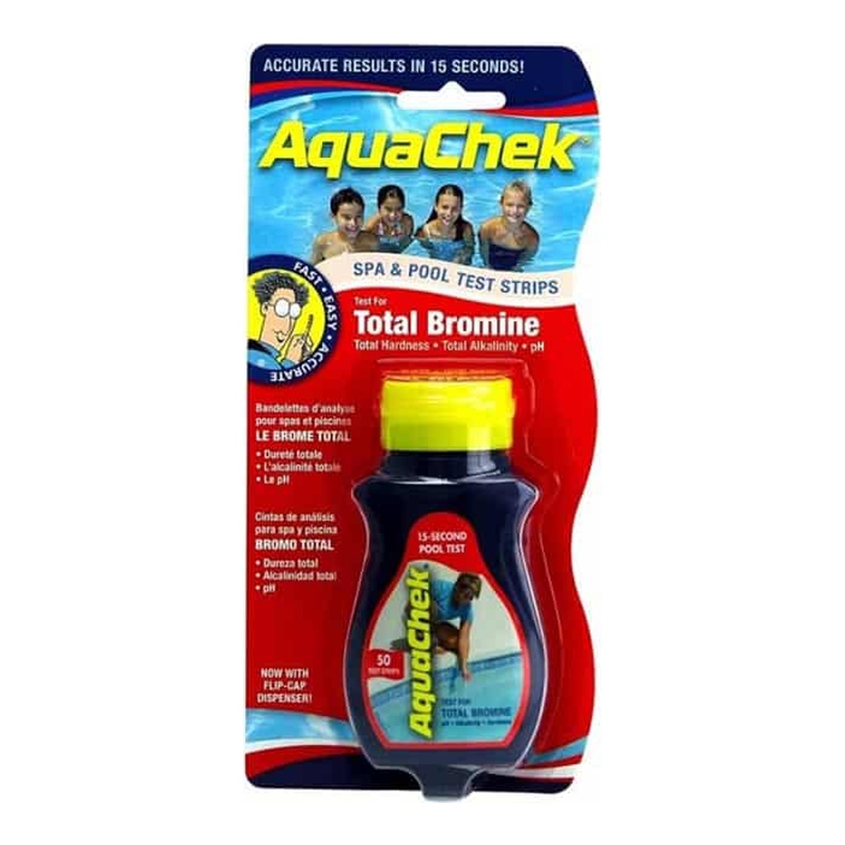 AquaChek rot 4 in 1 Brom Tester