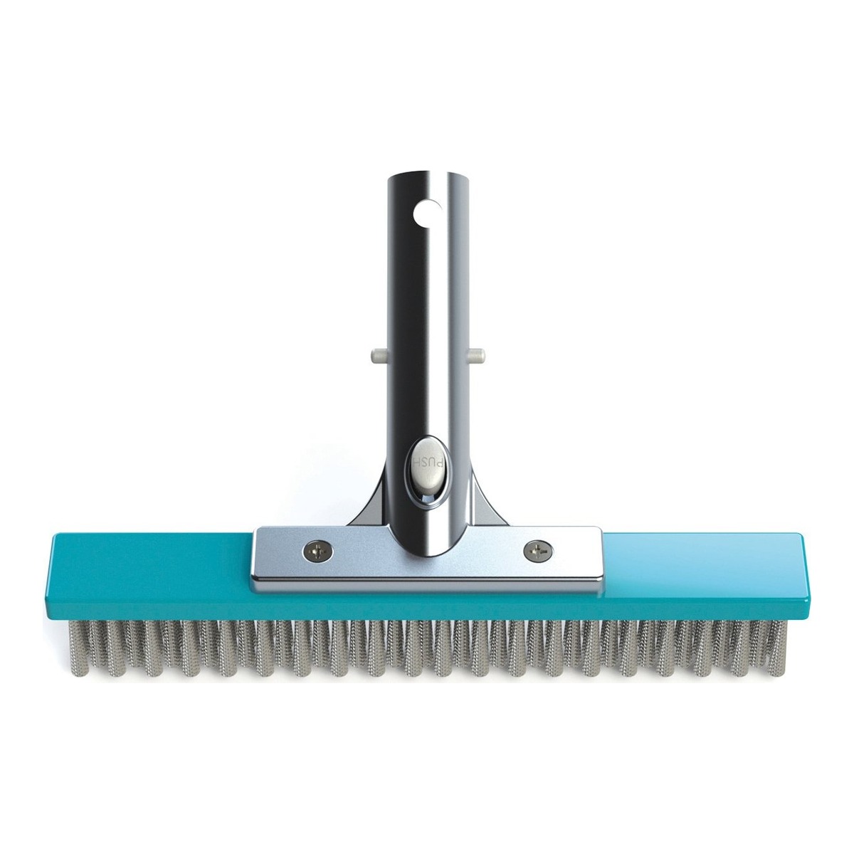 BAYROL Reinigungsbürste 25cm mit Edelstahlborsten und mit Verbindungsstück aus Aluminium