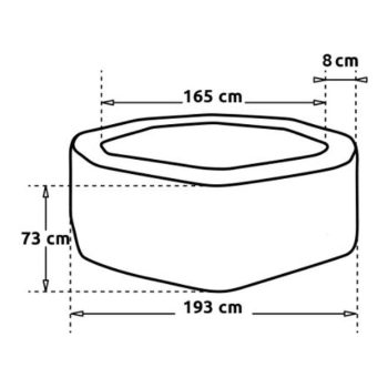 NETSPA Whirlpool OCTOPUS inkl. fünf Möbelelemente