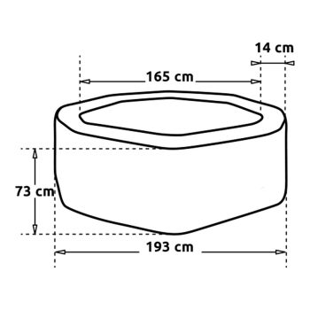 NETSPA Whirlpool OCTOPUS inkl. fünf Möbelelemente