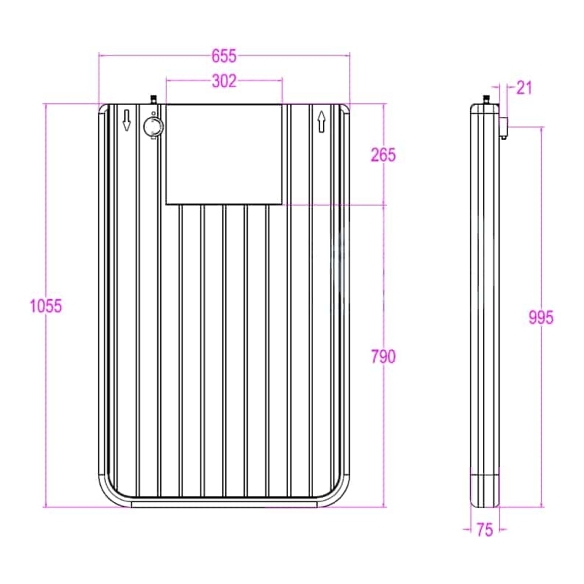 OKU Dusche SOLARPLATTFORM für Solarduschen