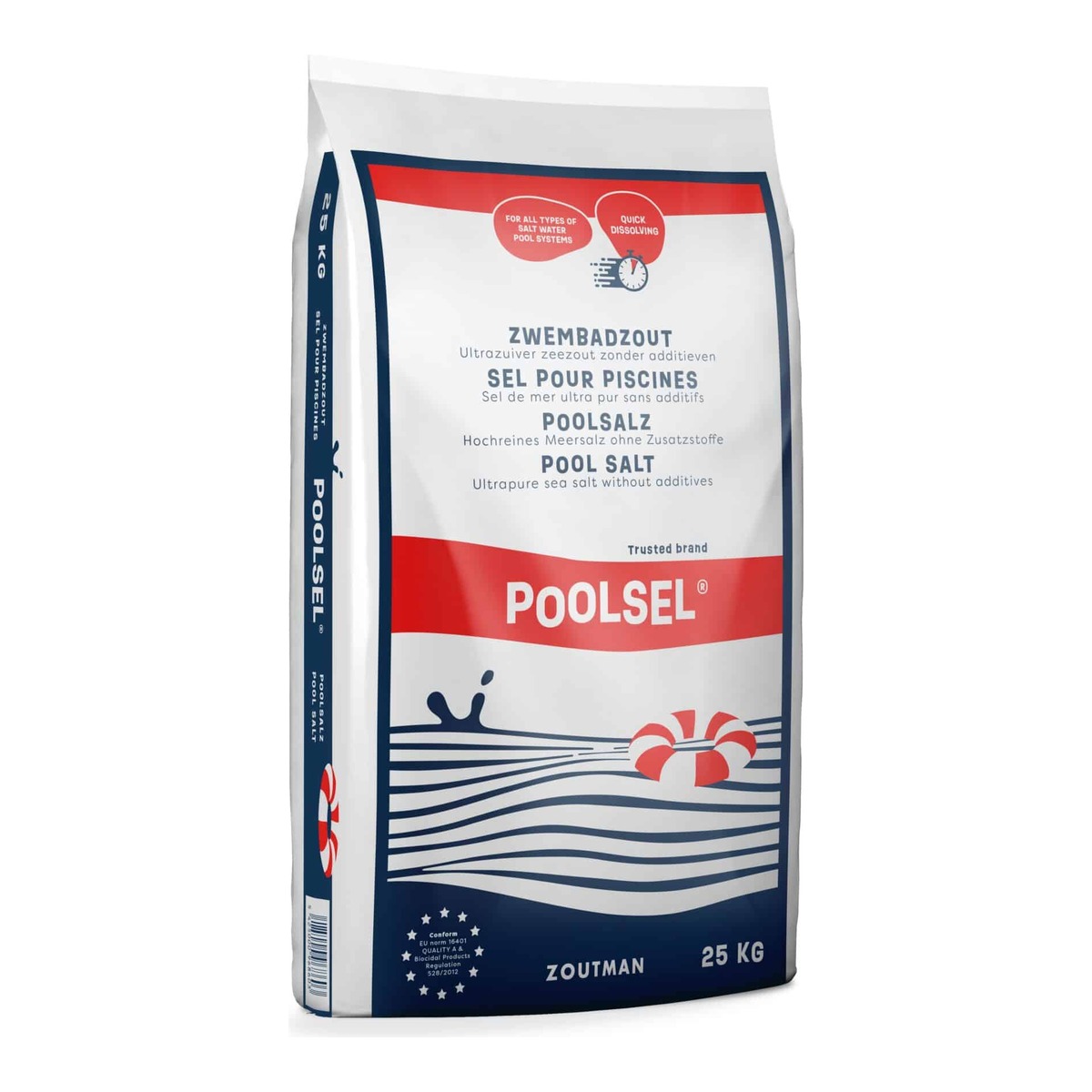 ZOUTMAN SPEZIAL-Schwimmbadsalz POOLSEL für Elektrolyse, 25Kg (fein) – Bild 2