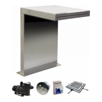 ASTRALPOOL Schwalldusche STRAIGHT, Set inkl. Pumpe, Timer, Schalter, Sauganschluss