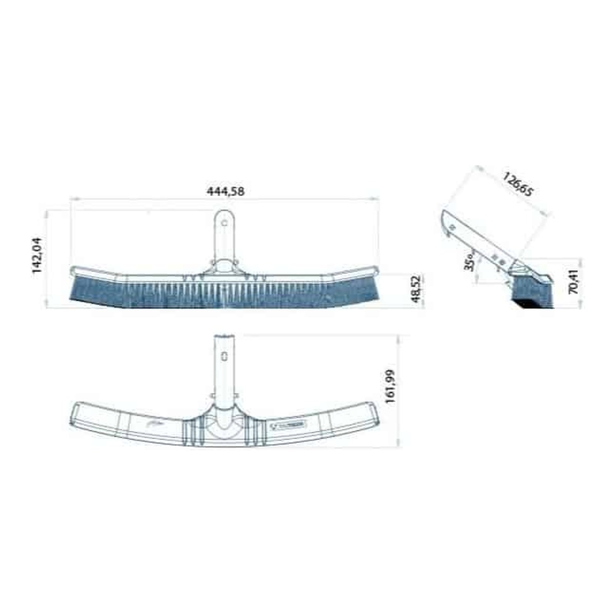 ASTRALPOOL Poolreinigung Bodenbürste SHARK – Bild 2
