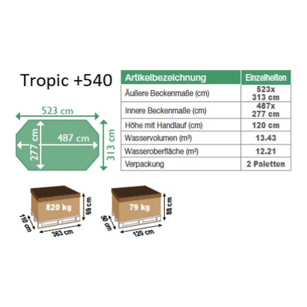 BWT Holzpool TROPIC +540, 5.23 x 3.13 HT: 120 – Bild 15