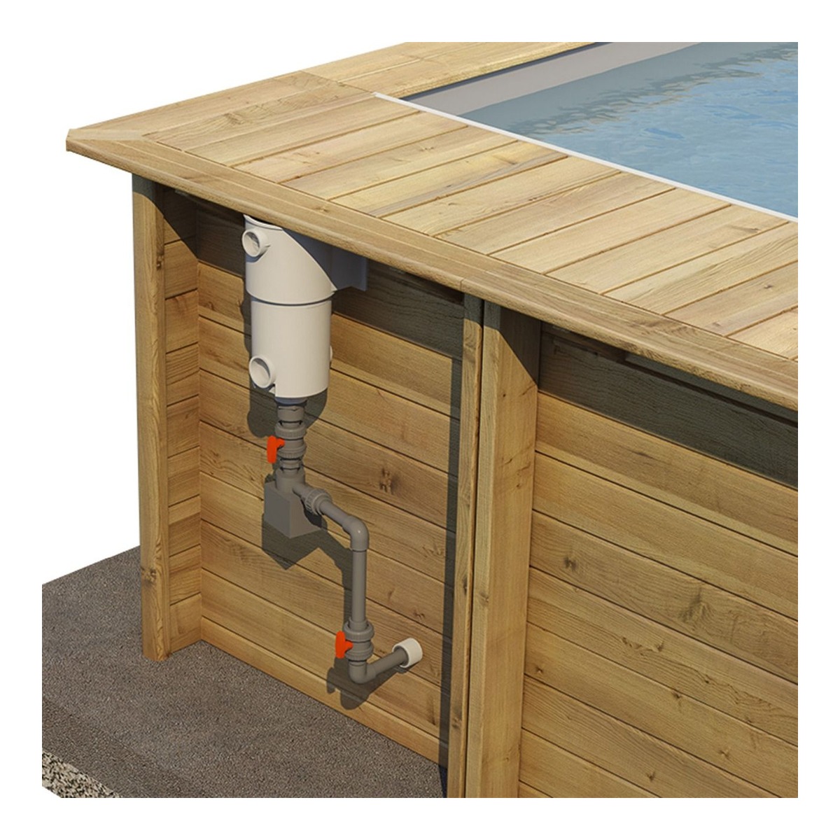 BWT Holzpool URBAN POOL 6.50 x 3.50 HT: 133 – Bild 3