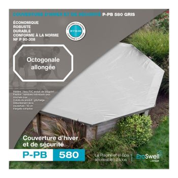 Sicherheits- und Winterabdeckung für Holzpools 580g/m² – Bild 5
