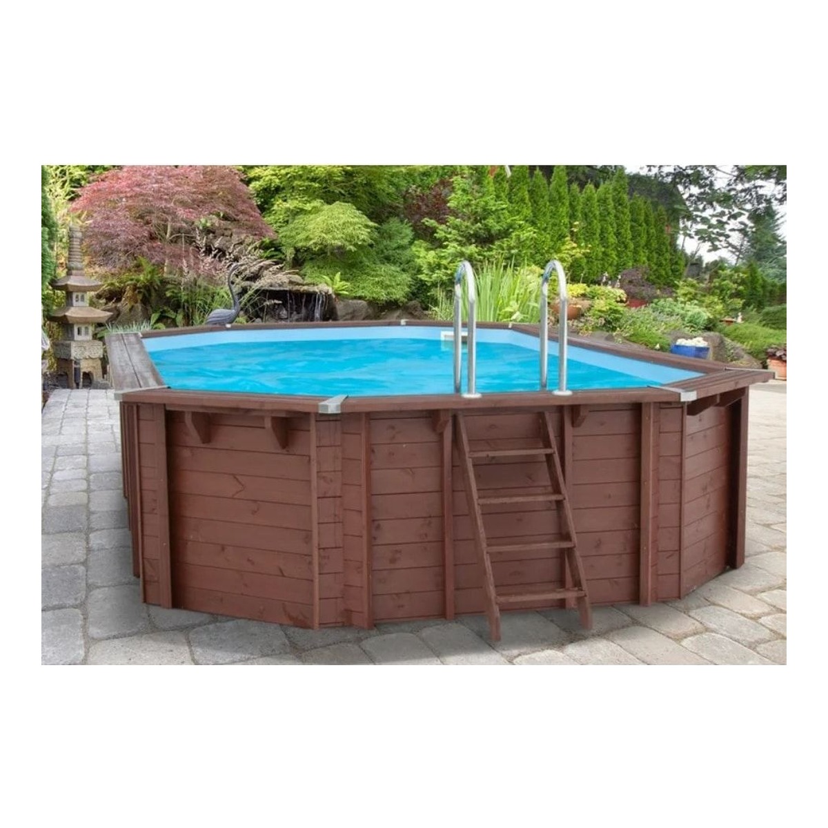 INTERLINE Holzpool BALI oval 6.40 x 4.00 HT: 138 – Bild 2