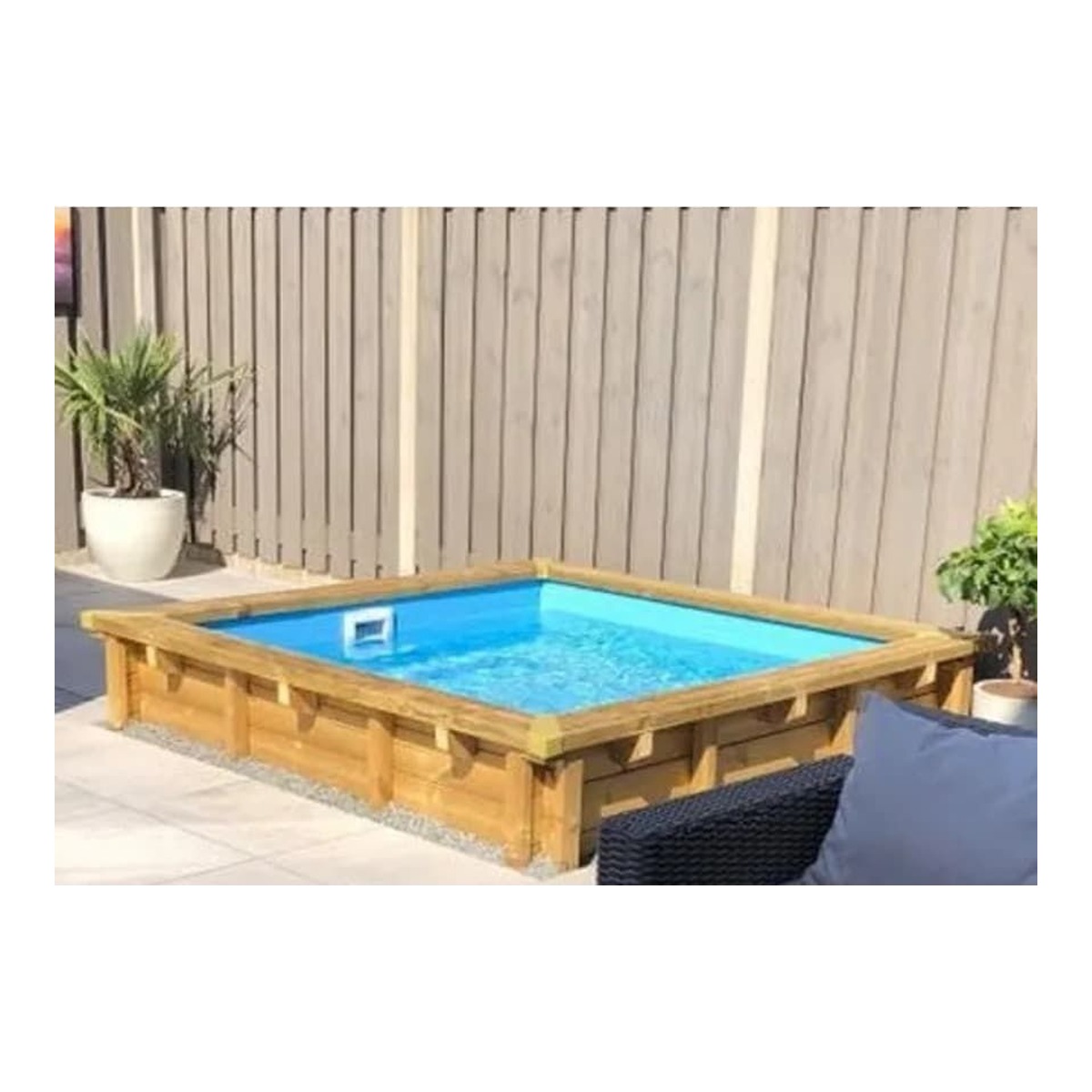 INTERLINE Holzpool BALI quadratisch 2.10 x 2.10 HT: 078 – Bild 2