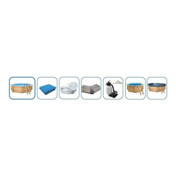 INTERLINE Holzpool BALI quadratisch 2.10 x 2.10 HT: 078 – Bild 4