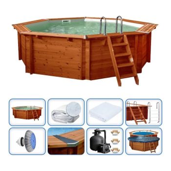 INTERLINE Holzpool SUMATRA oval 6.40 x 4.00 HT: 138 – Bild 4
