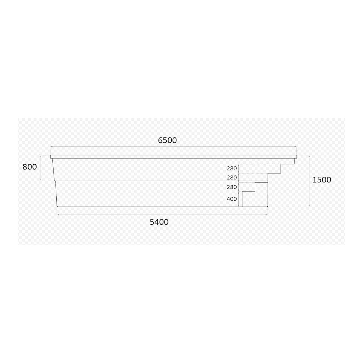 INTERLINE GFK-Pool OCEANUS 6.50 x 3.20 m – Bild 9