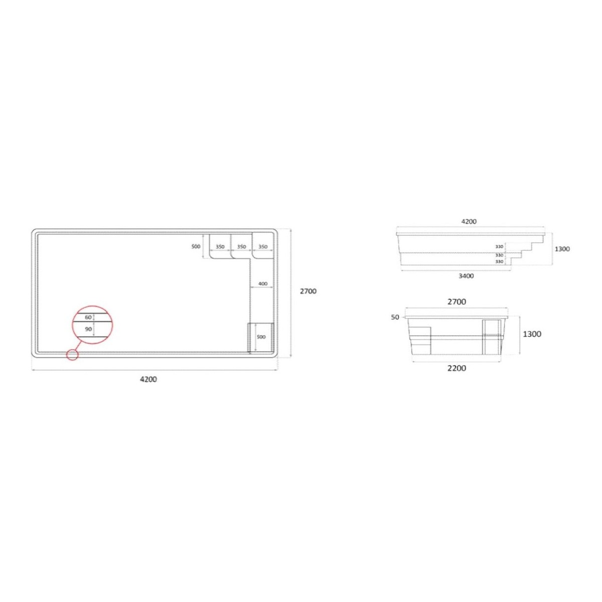 INTERLINE GFK-Pool ARIEL 4.20 x 2.70 m – Bild 12